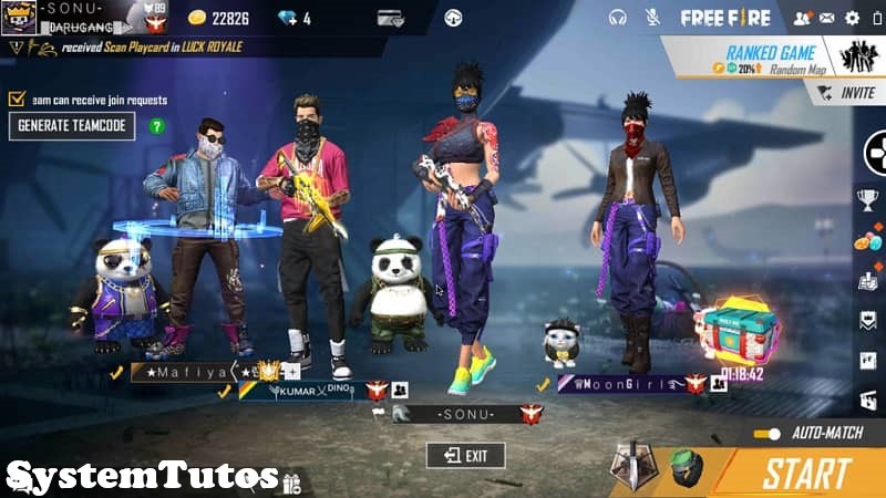 free fire hack account